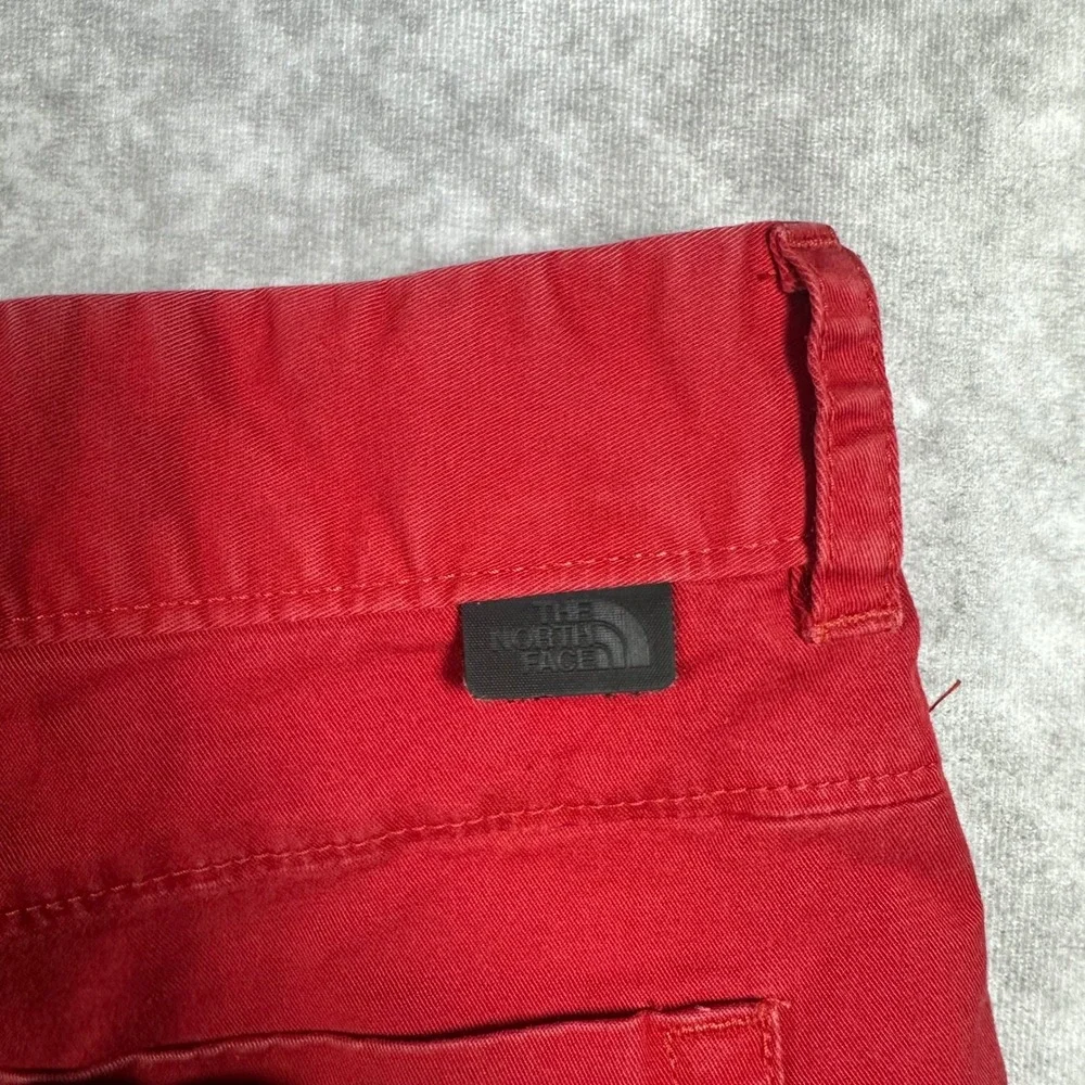 The North Face Mens Red Chino Shorts Size 36 Golf Outdoor Casual Cotton Preppy